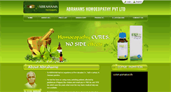 Desktop Screenshot of abrahamshomoeopathy.com